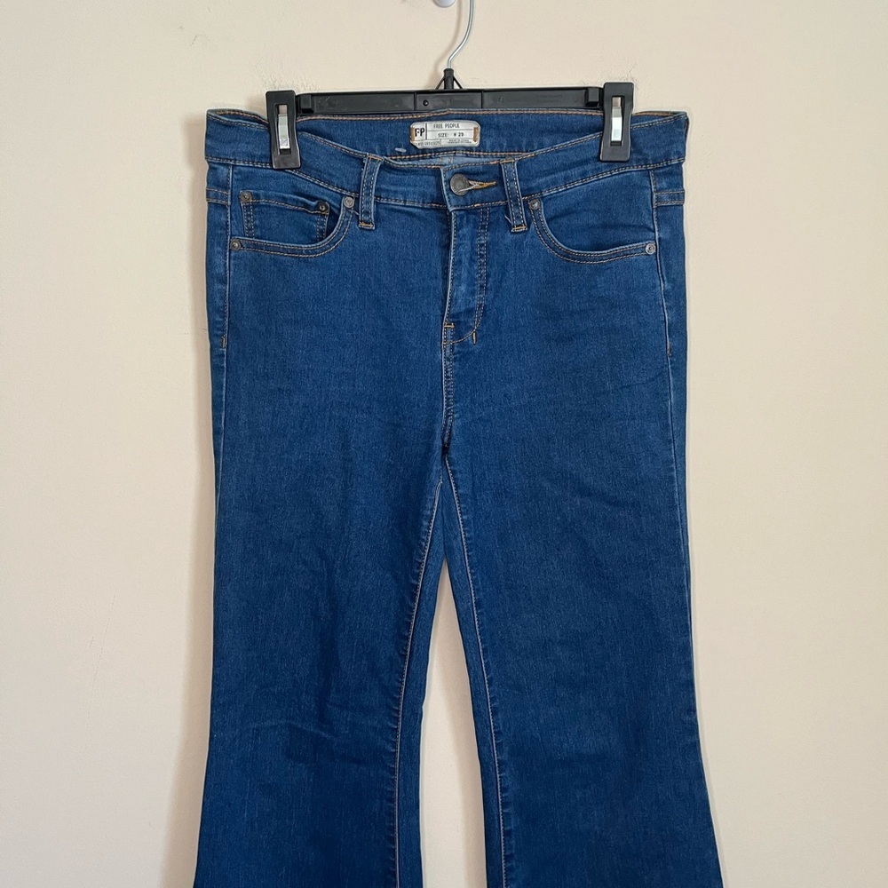 Free People Wide Leg Jeans Size 29 - Picture 7 of 14